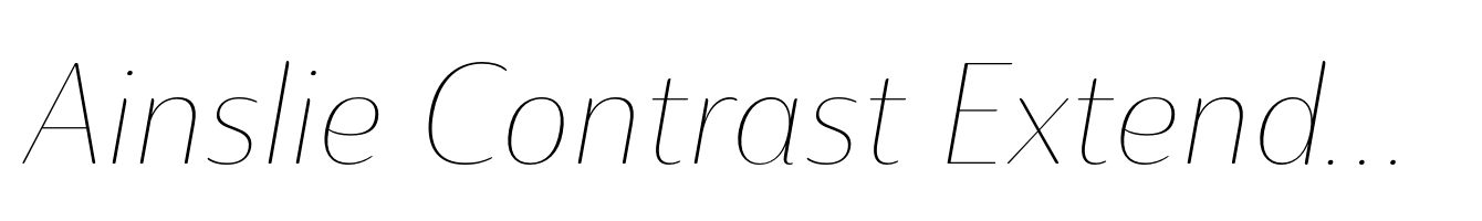 Ainslie Contrast Extended Thin Italic